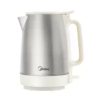 美的(Midea)家用电热水壶 电水壶不锈钢 1.7L大容量 电热一体烧水壶电茶壶 SH17DG01(单位:个)