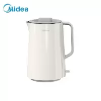 美的(Midea)电水壶 大容量1.5L 食品不锈钢 6min快速沸腾 烧水壶 SH15NSWG01(单位:个)