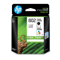 惠普(HP) 802 黑色+彩色墨盒套装