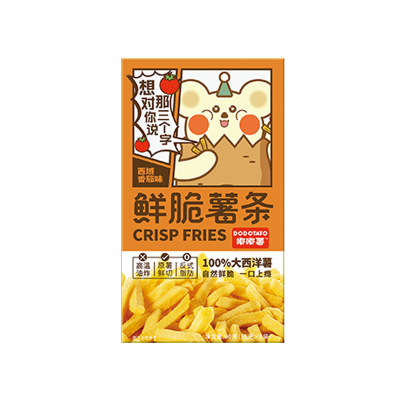 嘟嘟薯鲜脆薯条(西域番茄味)盒装15克×6