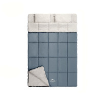 挪客Naturehike双人棉睡袋户外露营帐篷大空间秋冬保暖 暗影蓝 NH21MSD05