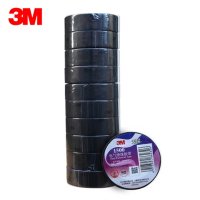3M 1500# 电工胶带 电气绝缘胶带 PVC电工胶布 无铅600V 防潮耐酸碱 黑18mm*10