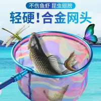 碳素杆抄网 伸缩杆捞鱼网