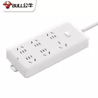 公牛(BULL)GN-B15D 16A空调插座 插线板 6位总控 全长3米1.5mm2