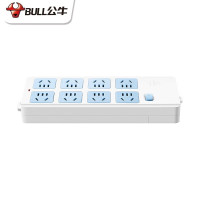 公牛(BULL)GN-604W 新国标无线插座 超功率过载保护 8位总控 无线