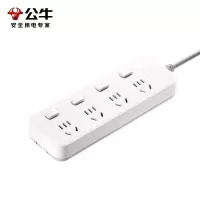 公牛(BULL)GN-S1043 独立开关插座 插排 4位分控全长1.8米