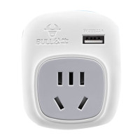 公牛(BULL)GN-911G 旅行电源转换器插座 转换插头 德标转国标 带USB口