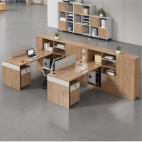 匹客 办公家具员工桌财务高柜职员办公桌椅组合工位台卡座