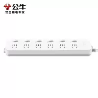 公牛(BULL)GN-313 过载保护插座 插线板 插排 6位分控 全长5米(袋)