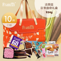 法丽兹 曲奇饼干蛋卷礼盒装 休闲零食糕点点心 欢享934g