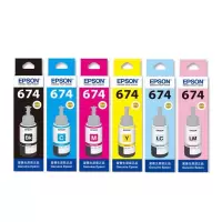 爱普生T674系列墨水 六色套装适用L801/L805/L810/L850/L1800 6741-6 六支装