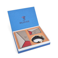 PLOVER香港啄木鸟拼色女士手包商务礼盒皮带三件套套装礼盒GD81225-3NH