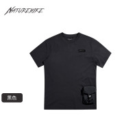 挪客Naturehike防晒短袖男户外运动透气速干宽松T恤 黑色 L CNH23TX018