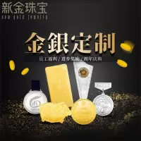 新金珠宝 金币银币定制周年庆年会礼品奖牌赛事金银铜牌徽章