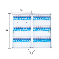 群隆铝箱(QUNLONGLVXIANG) 挂壁式钥匙箱汽车钥匙收纳箱 48位(带钥匙扣)