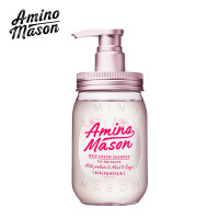 Amino mason日本阿蜜浓梅森洗发水氨基酸无硅油润泽洗发水 男女通用450ml 樱花洁净控油平衡洗发水450ml