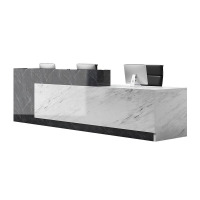 思進(SIJIN) 永奉 公司前台接待台咨询台迎宾台办公室前台2.4米前台+吊抽2个