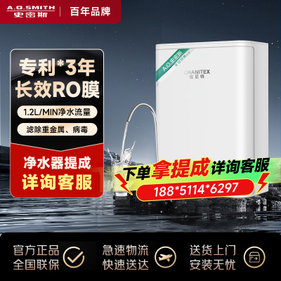 A.O.史密斯-佳尼特净水机 年轻时尚系列 400加仑3年反渗透滤芯1.2升大流量自助换芯400T1净水器