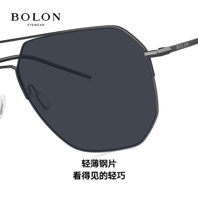 暴龙(BOLON)暴龙眼镜轻薄太阳镜飞行员框蛤蟆镜偏光驾驶墨镜BL8089 C10