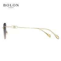 BOLON暴龙眼镜24年新品太阳镜无框轻薄遮阳防紫外线墨镜男女BL7197 A63-红茶渐近