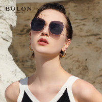 暴龙(BOLON)暴龙眼镜高级感彩色太阳镜方圆偏光墨镜女款BL7193 C30-紫灰偏光