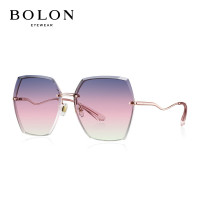 暴龙(BOLON)眼镜女款眼镜太阳镜金属大框时尚墨镜BL7137 A32-蓝红绿渐进
