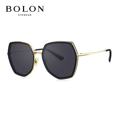 暴龙(BOLON) 新款太阳镜 多边形偏光墨镜女款时尚眼镜 BL6088C10