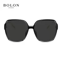 暴龙(BOLON)眼镜时尚太阳镜显脸小女款大框偏光墨镜女BL5059 C10-镜片灰色/镜框黑色