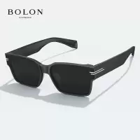 BOLON暴龙眼镜2024年新品王俊凯同款太阳镜时尚方框墨镜男BL3180 C11-实岩灰