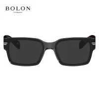BOLON暴龙眼镜2024年新品王俊凯同款太阳镜时尚方框墨镜男BL3180 C12-透深灰