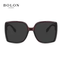 暴龙(BOLON)眼镜太阳镜板材墨镜女防晒开车大框露营可配度数BL3109 C30-镜片灰色/镜框深红