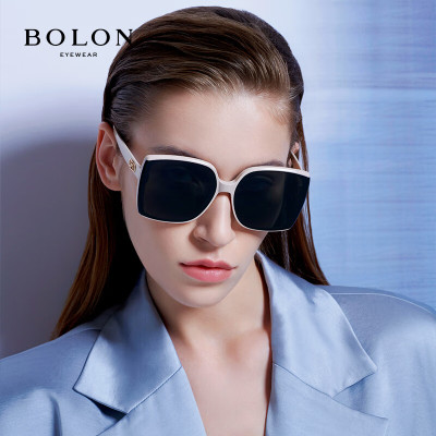 暴龙(BOLON)眼镜方形大框显脸小太阳镜女遮阳防晒驾驶墨镜礼物 BL3109C91