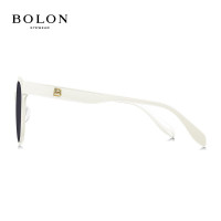 暴龙(BOLON)眼镜偏光太阳镜女猫眼板材墨镜防紫外线BL3063 A95-镜片紫灰/镜框白色