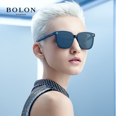 暴龙(BOLON)眼镜新款偏光太阳眼镜D型板材大框墨镜男女BL3028C10
