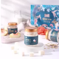 美人盏即食鱼胶75g*27((蜜桃*9瓶+燕麦*9瓶+白桃*9瓶)