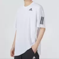 阿迪达斯男子夏季宽松透气圆领吸汗透气运动休闲短袖HP1999