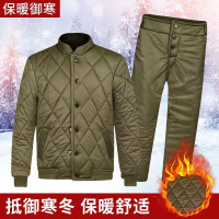 棉衣棉裤军绿色