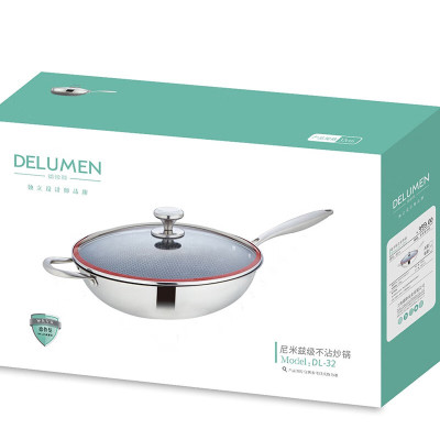 德鲁曼(DELUMEN) 32cm尼米兹级不沾炒锅 DL-32