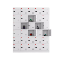 迅迈 三十门工具充电柜(密码锁)电动工具充电柜 工地对讲机存放柜 手电钻锂电池集中充电保管箱