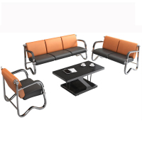 一鹏 排椅候车室椅接待椅机场椅长椅医院等候椅73/130/185*75*78cm单人+二人+三人位+长茶几