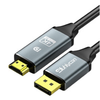 DP转HDMI高清线4K60Hz视频线连接线金属灰[4K 60HZ] 2米