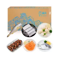 盒马-生鲜优选套餐-A款(小黄鱼、带鱼段、鲜贝柱、海参、三文鱼、白鲳鱼