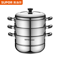 苏泊尔 家用多功能双层蒸锅 304不锈钢26cm VZ26BS03