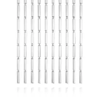 远波 高顶水晶长条三角条酒店灯饰灯具配件 22*22mm方珠双孔(3000个)