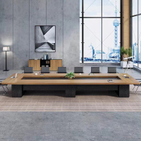 繁石榴H1003款6000*2000*750型号办公室会议桌会议长桌简约办公培训桌洽谈桌