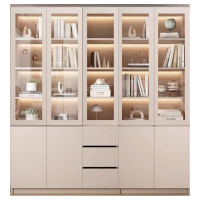 繁石榴W1001款800*400*2000型号文件柜书柜木质档案柜资料柜储物柜书柜