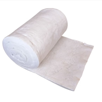 石棉垫隔热棉垫硅酸铝陶瓷针刺毯耐高温防火材料保温棉管道防火棉 内径1寸 厚度3