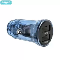 engue恩谷 乐驰CM06蓝色透明外壳15W+2USB输出