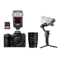 尼康 全画幅Z7ii机身+Z24-70mmf/2.8S镜头+SB-5000闪光灯+SD128G/200MB+大疆RS3