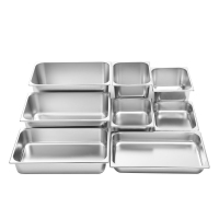 勇夺 304不锈钢分餐盆打菜盆食盒一份一530*325*150mm单位:个